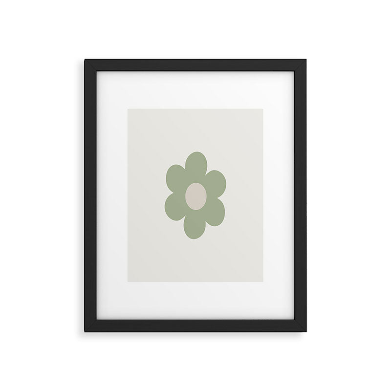 Sage Flower Single Framed Art Print Gallery Image 6