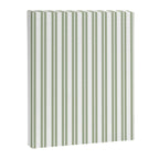 Sage Green and White Classic Double Striped Pattern  Canvas Print Gallery Image 8