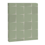 Sage Green Flux Midcentury Modern Check Grid Pattern Canvas Print Gallery Image 8