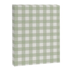 Sage Green Gingham Check Pattern Canvas Print Gallery Image 8