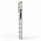 Sage Green Gingham Check Pattern iPhone Case Gallery Image 2