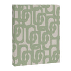 Sage Green Mid Century Modern Loop Abstract Neutral Pattern Canvas Print Gallery Image 8