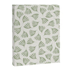 Sage Green Wispy Leaves Contemporary Abstract Botanical Pattern Canvas Print Gallery Image 6