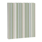 Sage Stripes - Vertical Striped Pattern in Sage Green, Almond Beige, Pale Gray, and Cream Canvas Print Gallery Image 8