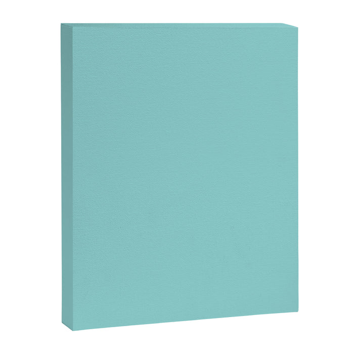 Serene Aqua Blue Solid Color Canvas Print Gallery Image 1