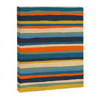 Serrate Stripes Colorful Retro Organic Contemporary Pattern Canvas Print Gallery Image 6