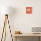 Sleepy Fish in Coral Blush Canvas Print Gallery Image 2