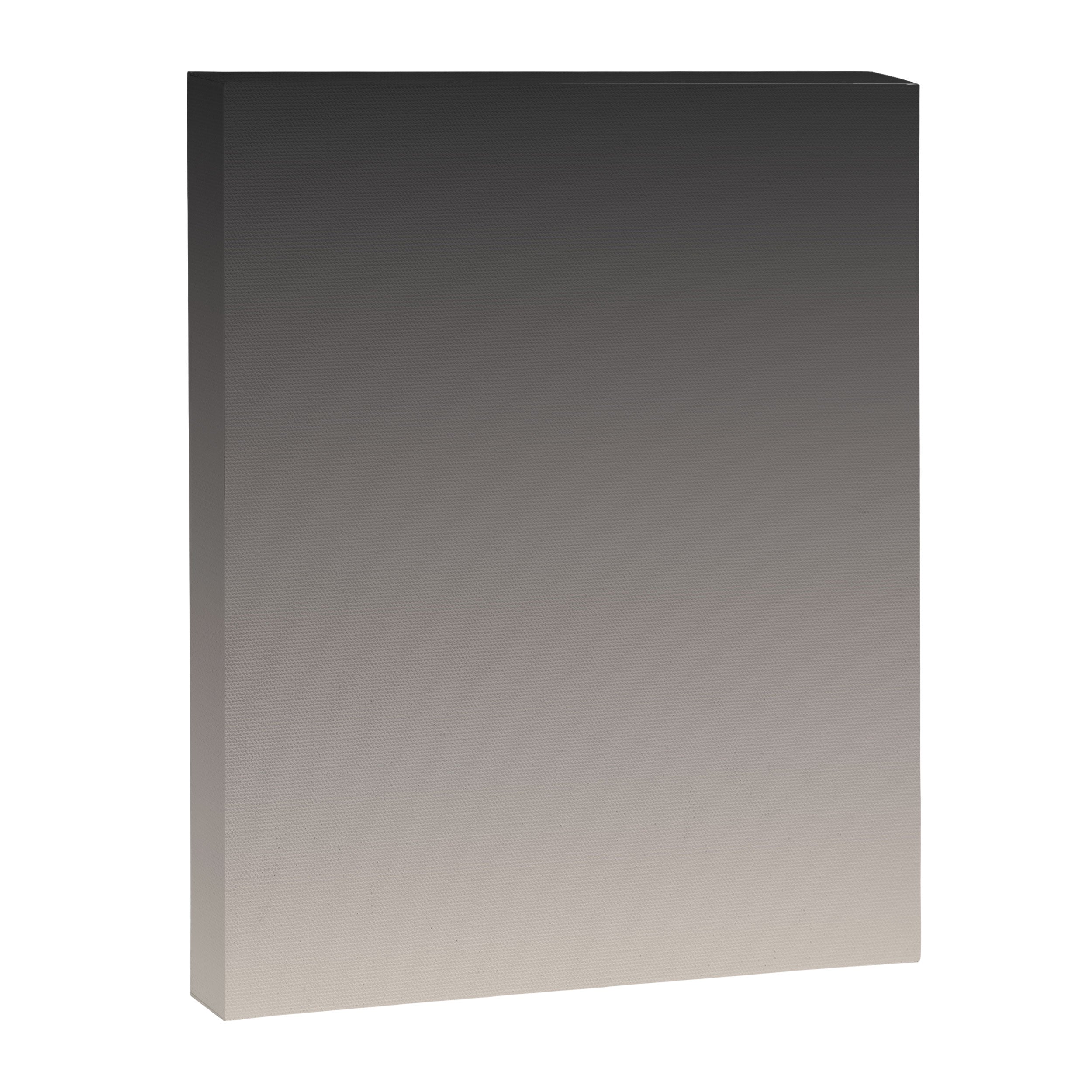 Smooth Charcoal Minimalist Ombré Gradient Abstract Canvas Print Gallery Image 8