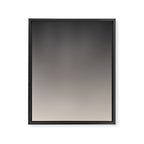 Smooth Charcoal Minimalist Ombré Gradient Abstract Framed Canvas Print Gallery Image 8