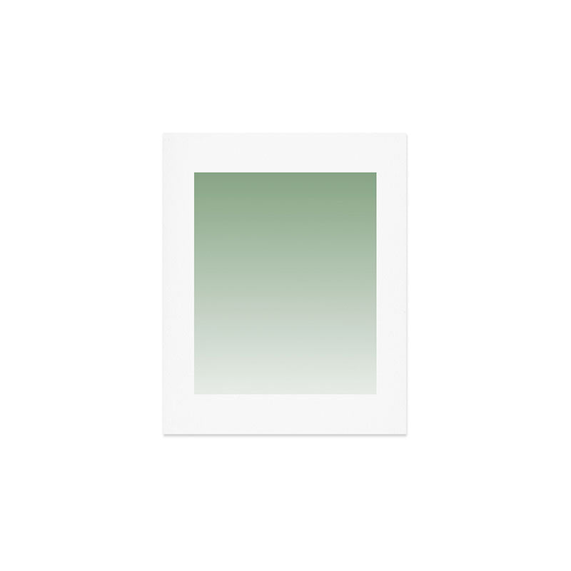 Smooth Sage Minimalist Ombré Gradient Abstract Art Print Gallery Image 1