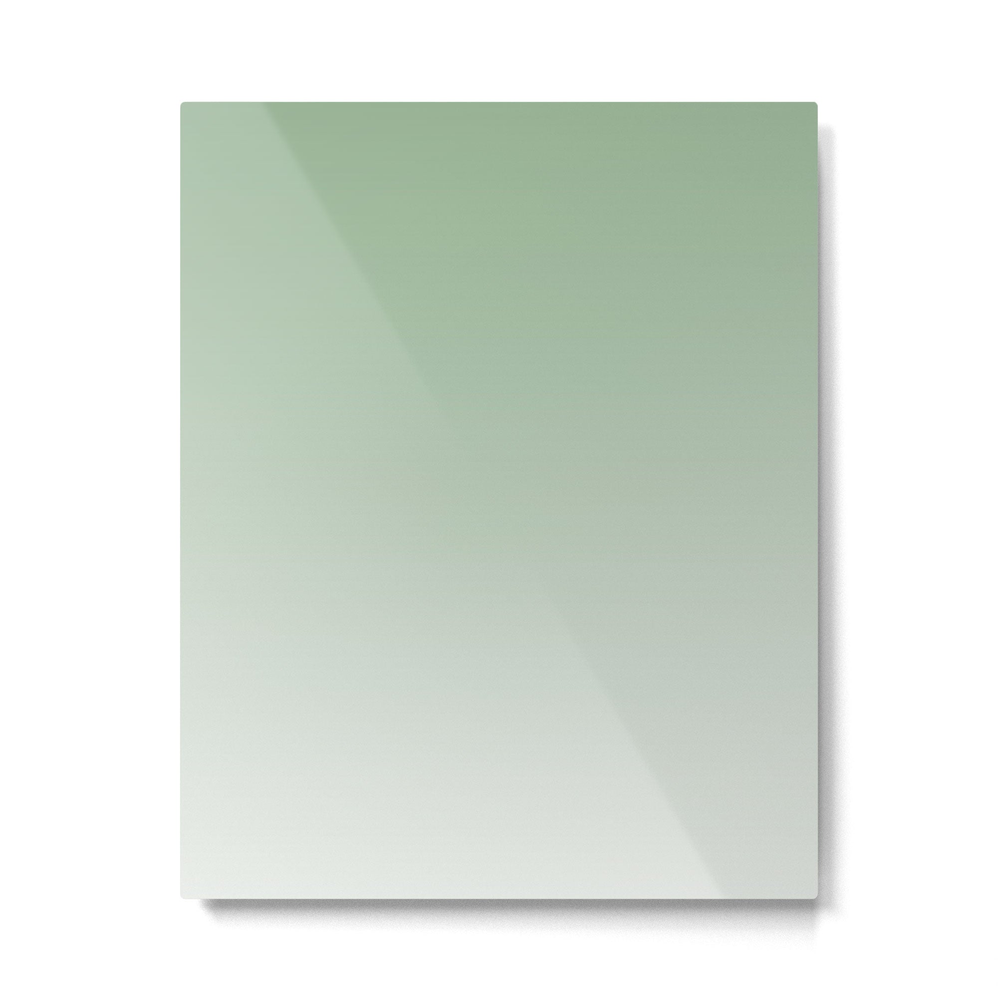 Smooth Sage Minimalist Ombré Gradient Abstract Metal Print Gallery Image 6