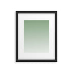 Smooth Sage Minimalist Ombré Gradient Abstract Framed Art Print Gallery Image 6