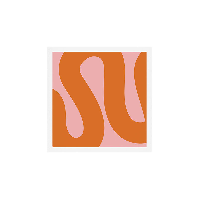 Soft and Groovy Pink and Orange  Art Print Gallery Image 1
