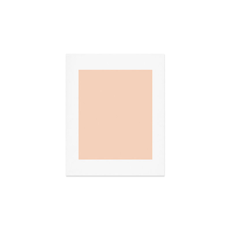 Soft Apricot Buff Solid Color Art Print Gallery Image 1