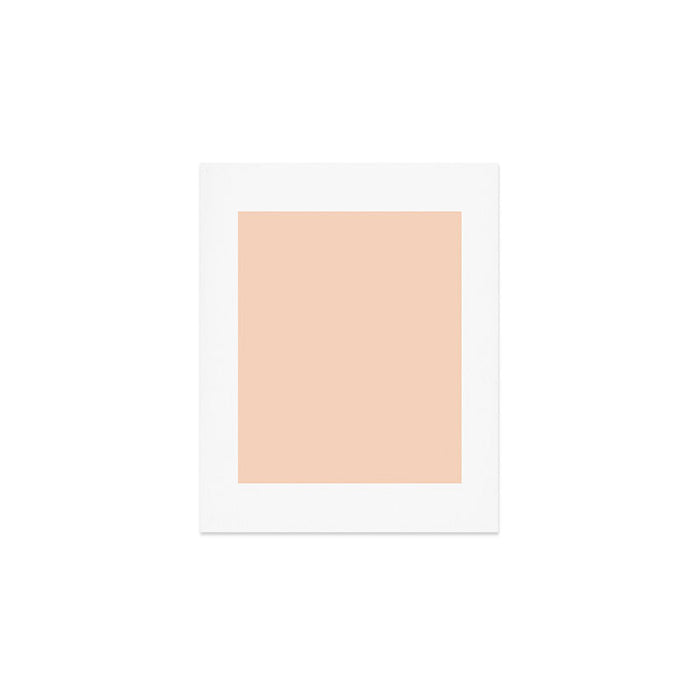 Soft Apricot Buff Solid Color Art Print Gallery Image 1