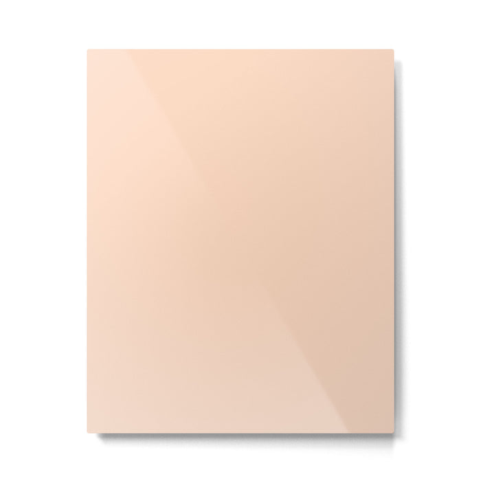 Soft Apricot Buff Solid Color Metal Print Gallery Image 1