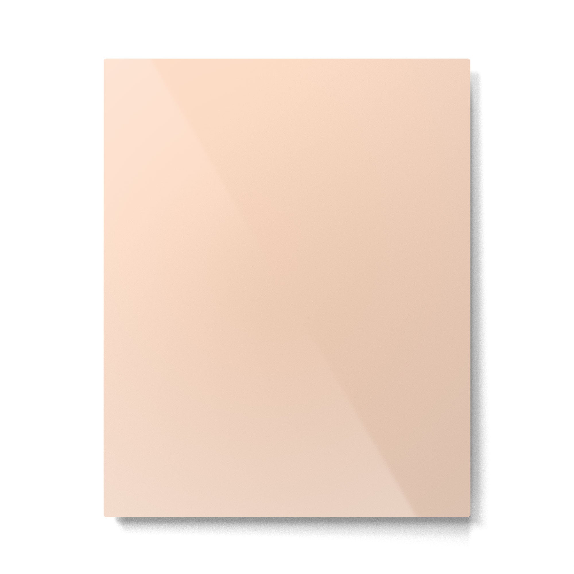 Soft Apricot Buff Solid Color Metal Print Gallery Image 6