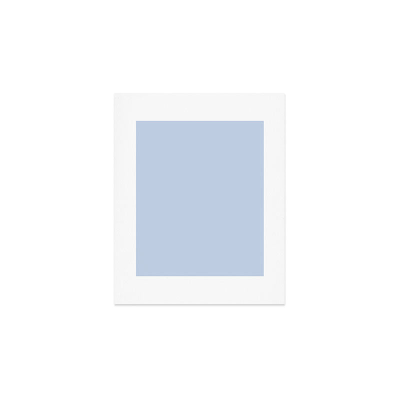 Soft Baby Blue Solid Color Art Print Gallery Image 1
