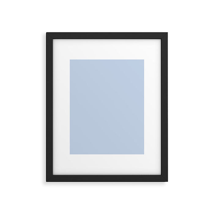 Soft Baby Blue Solid Color Framed Art Print Gallery Image 1