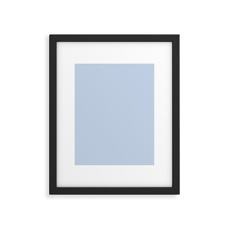 Soft Baby Blue Solid Color Framed Art Print Gallery Image 6