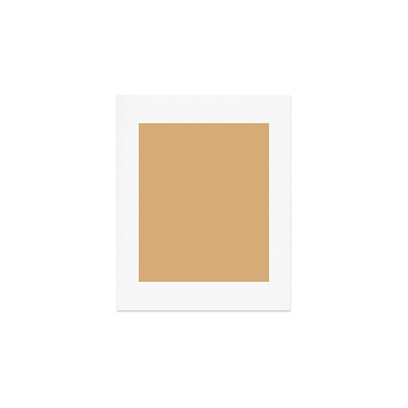 Soft Camel Solid Color Art Print Gallery Image 1