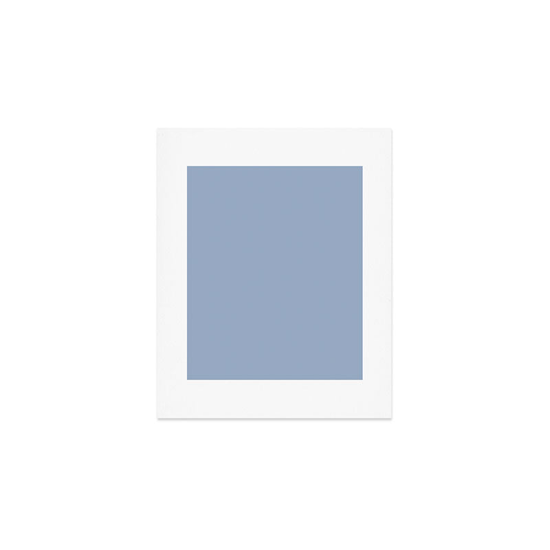 Soft Light Powder Blue Solid Color Art Print Gallery Image 1