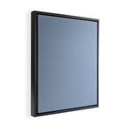 Soft Light Powder Blue Solid Color Framed Canvas Print Gallery Image 2