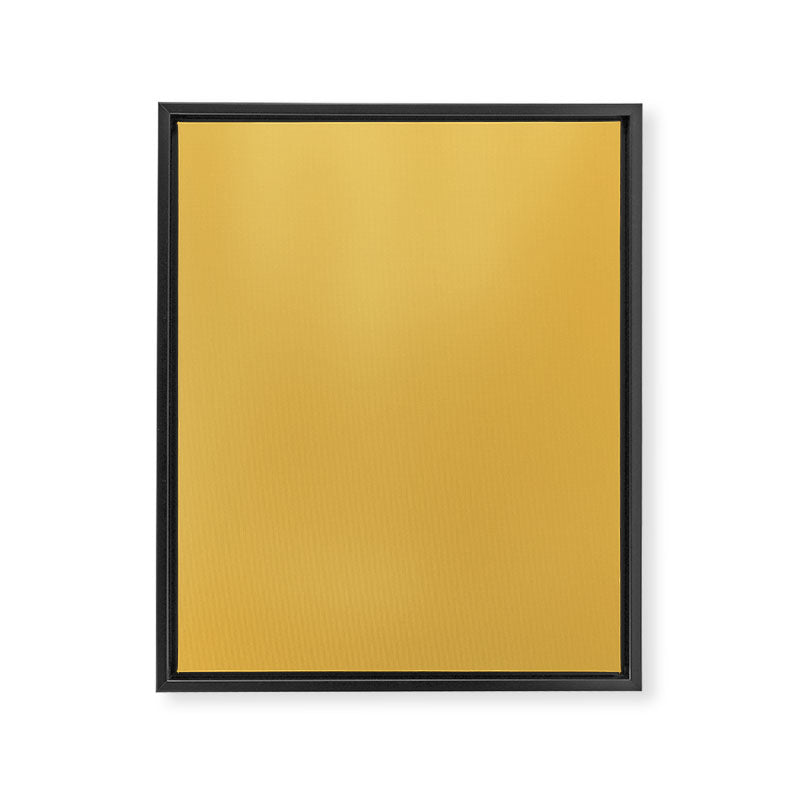 Soft Mustard Solid Framed Canvas Print Gallery Image 8