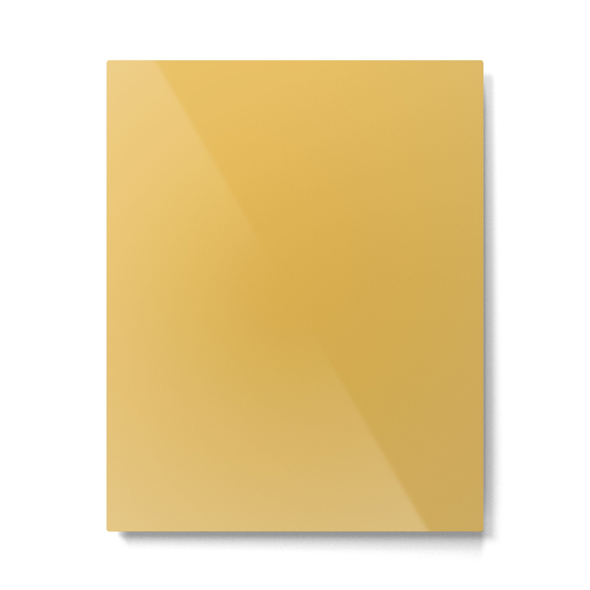 Soft Mustard Solid Metal Print Gallery Image 6