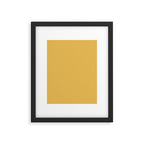 Soft Mustard Solid Framed Art Print Gallery Image 6