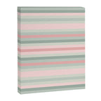 Soft Stripes Pattern in Eucalyptus Green and Blush Pink Canvas Print Gallery Image 8