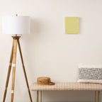 Soft Yellow Solid Color Canvas Print Gallery Image 2
