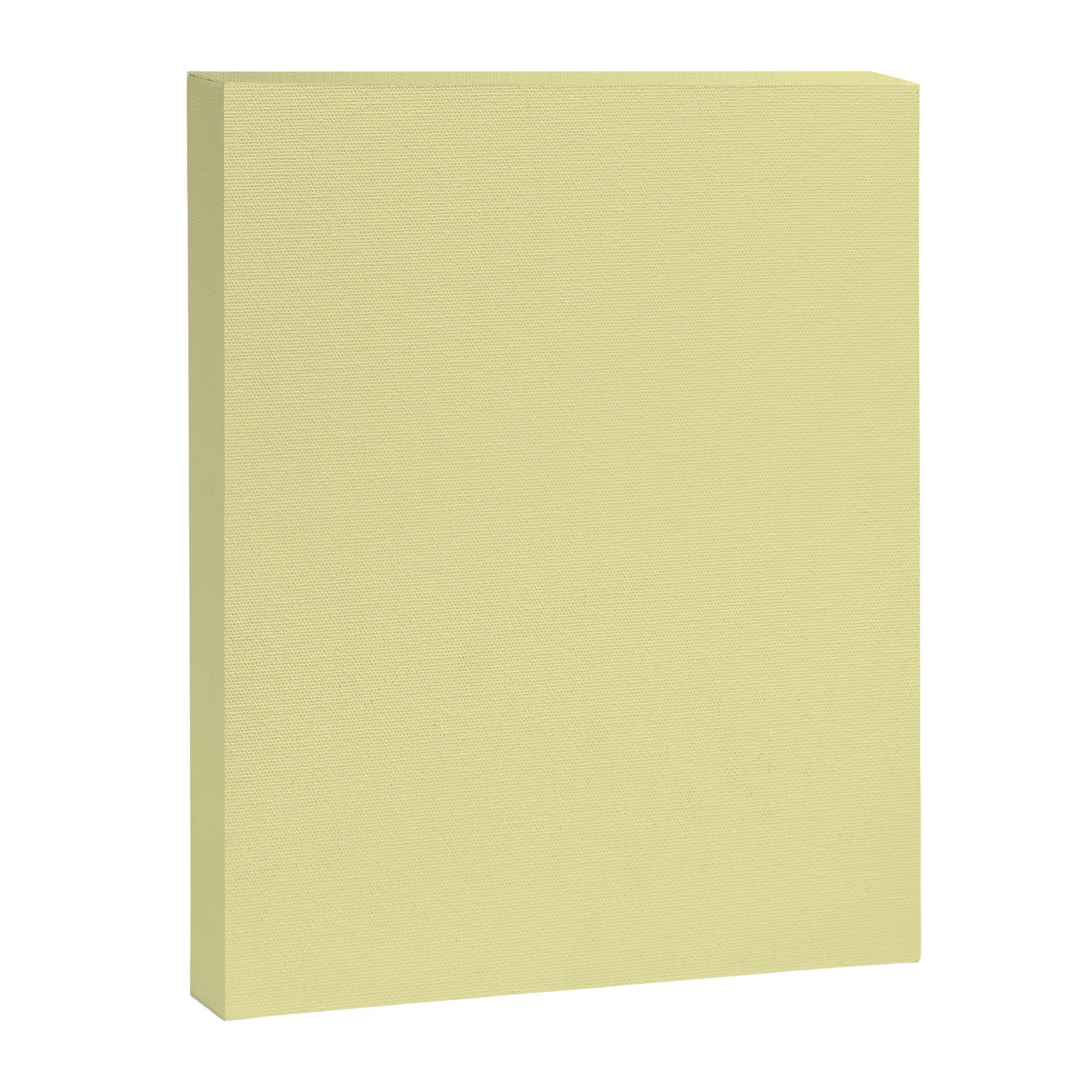 Soft Yellow Solid Color Canvas Print Gallery Image 8