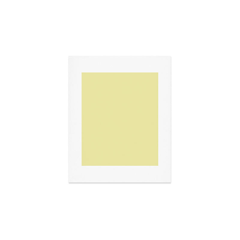 Soft Yellow Solid Color Art Print Gallery Image 1