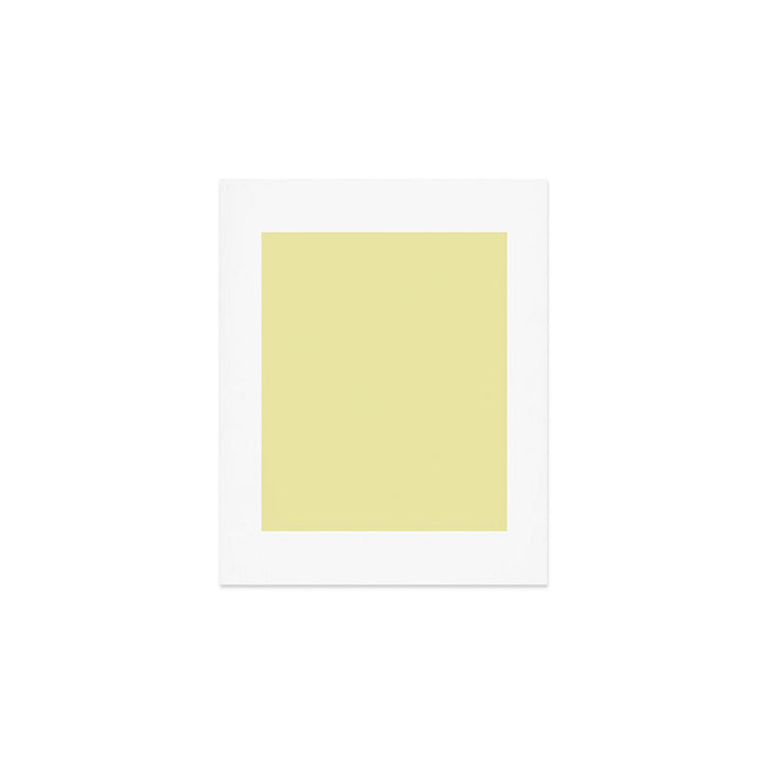 Soft Yellow Solid Color Art Print Gallery Image 1