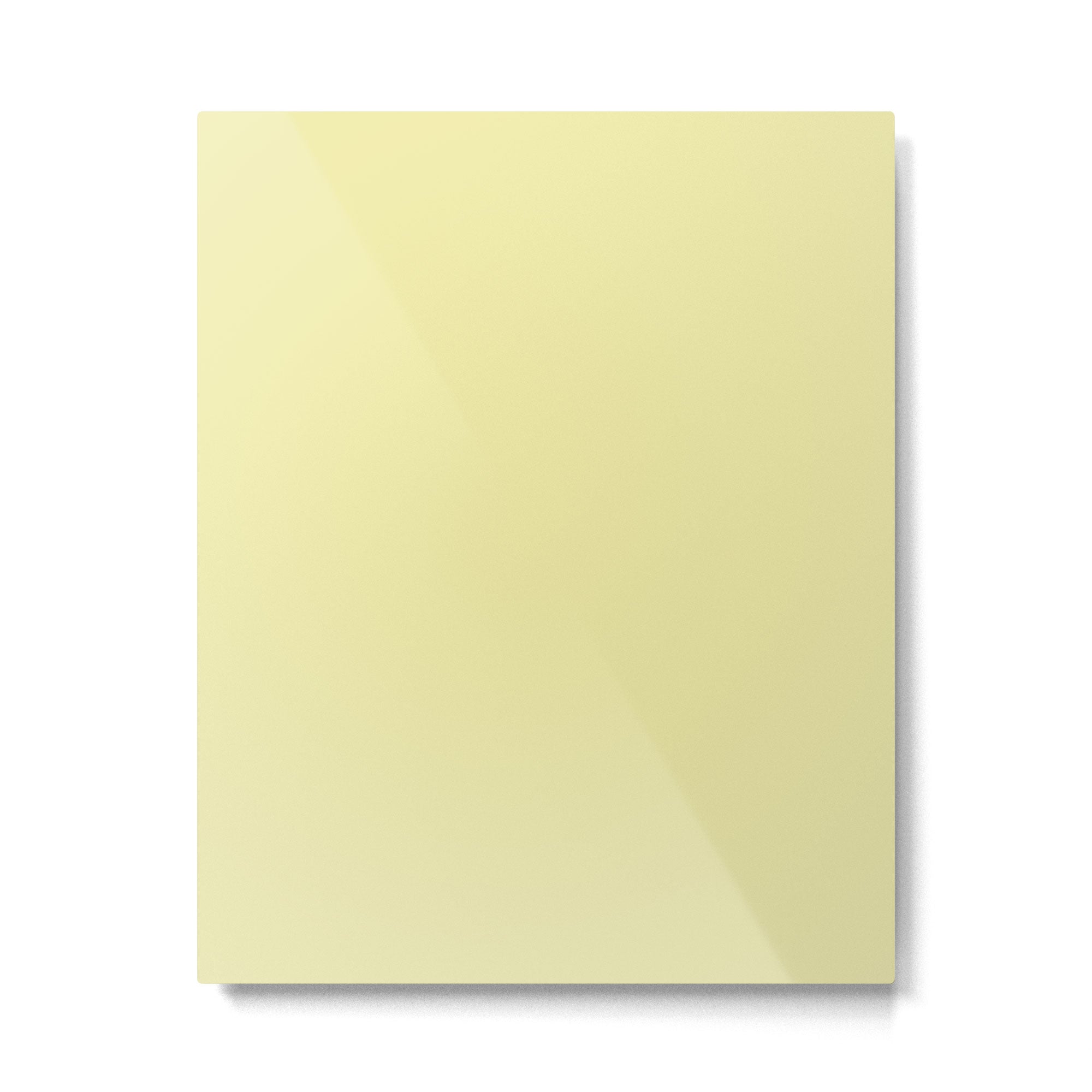 Soft Yellow Solid Color Metal Print Gallery Image 6