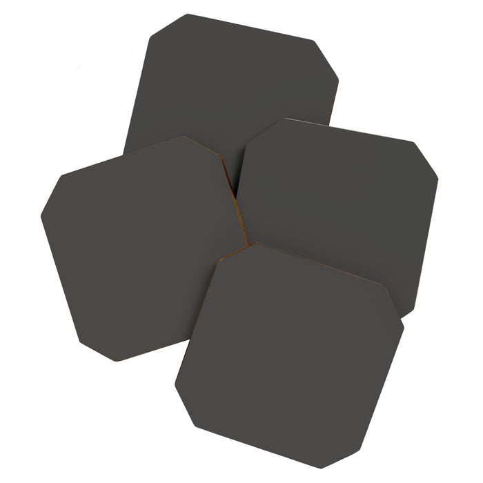 Solid Gray Grey Color Coaster Gallery Image 1