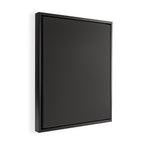 Solid Gray Grey Color Framed Canvas Print Gallery Image 2