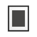 Solid Gray Grey Color Framed Art Print Gallery Image 6