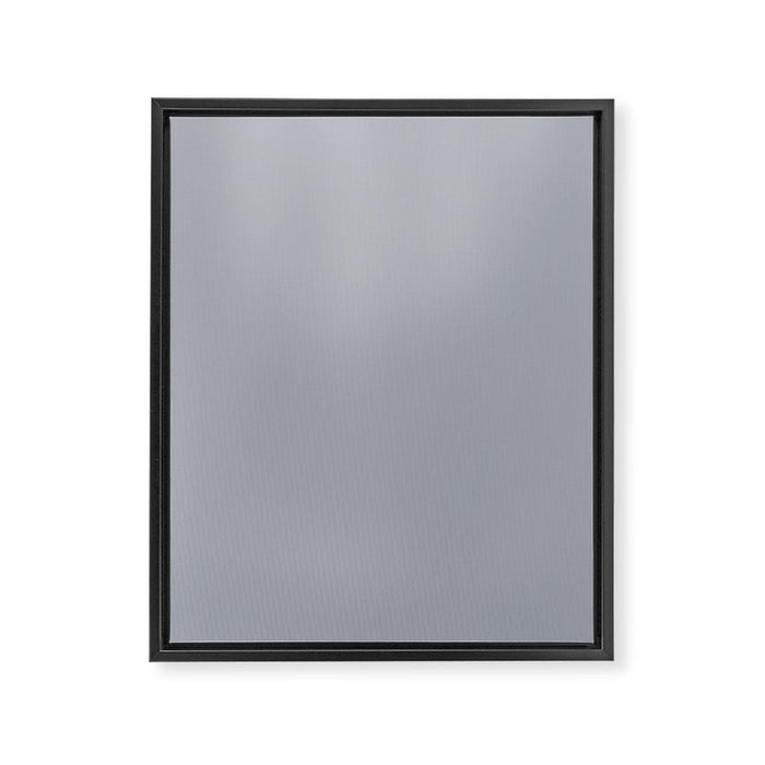 Solid Gray Light Neutral  Framed Canvas Print Gallery Image 1