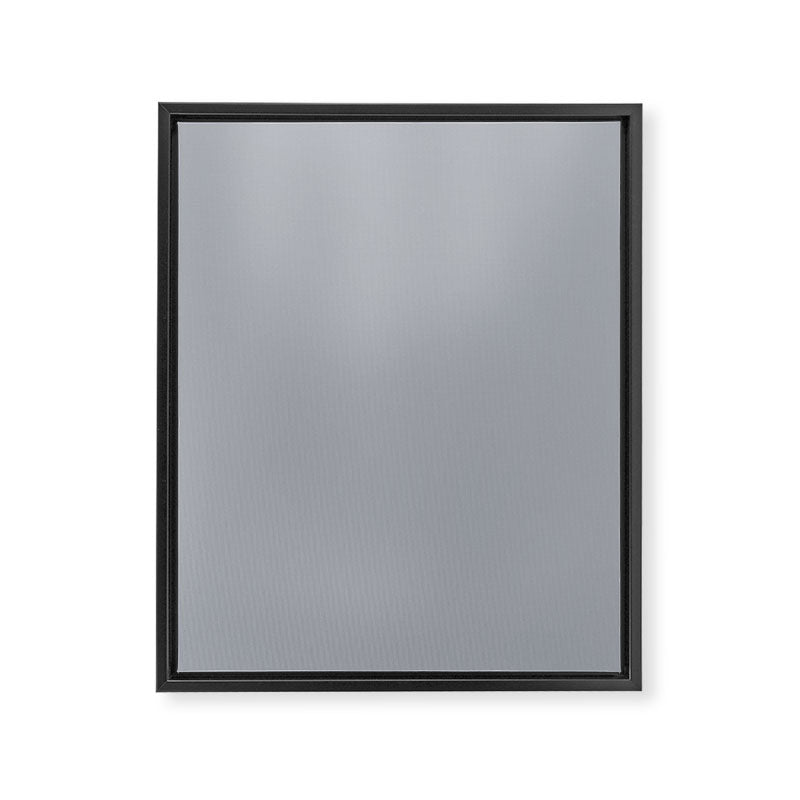 Solid Gray Light Neutral  Framed Canvas Print Gallery Image 8