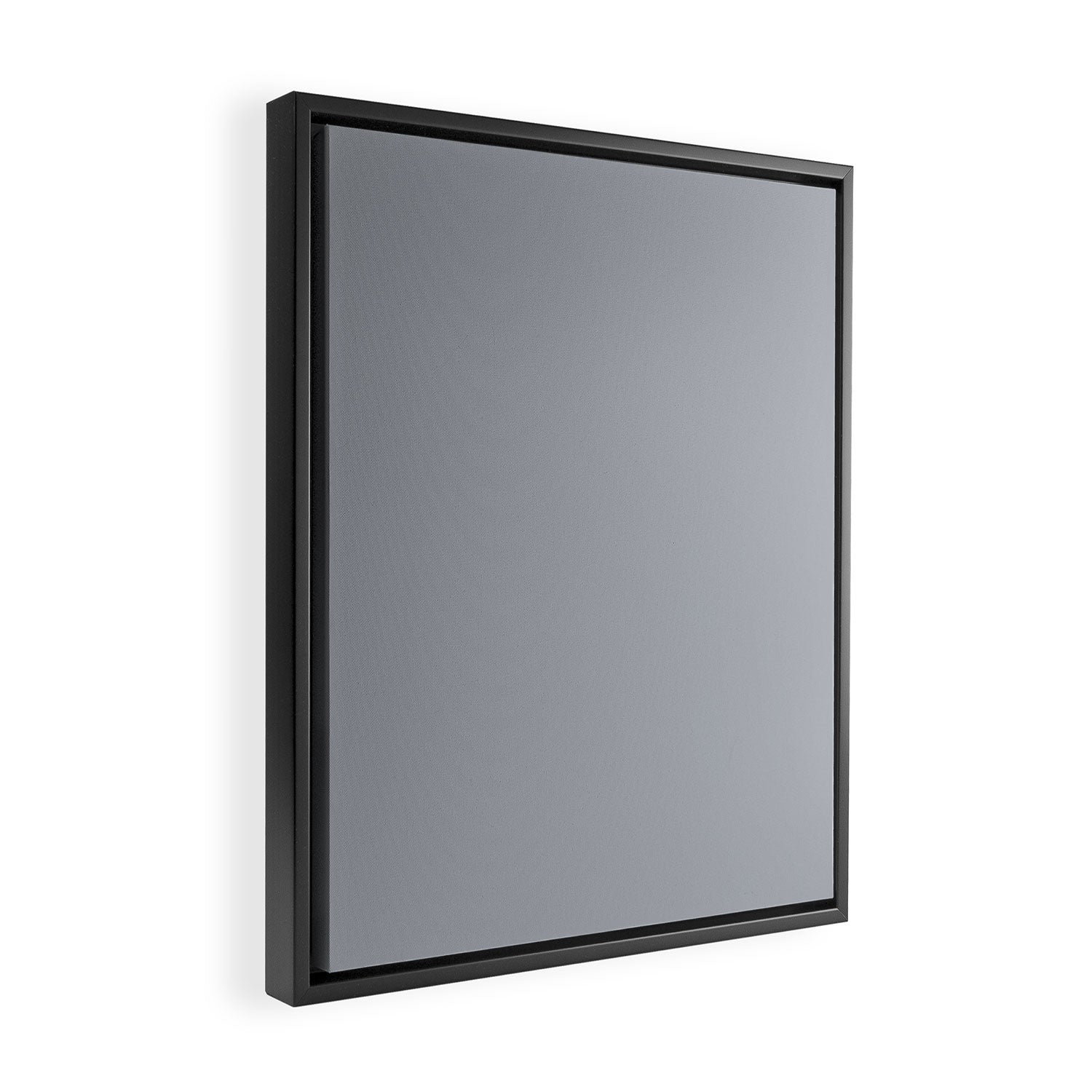 Solid Gray Light Neutral  Framed Canvas Print Gallery Image 2