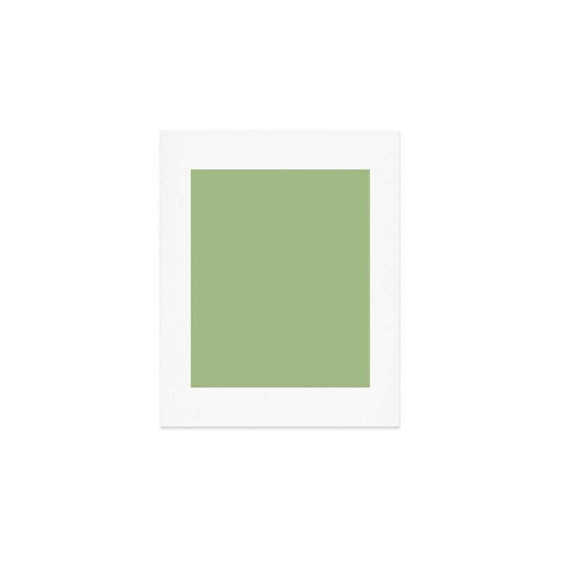 Solid Light Sage Green  Art Print Gallery Image 1