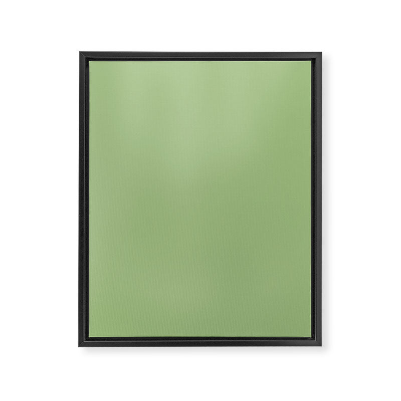 Solid Light Sage Green  Framed Canvas Print Gallery Image 8