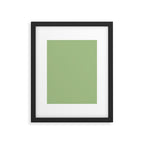 Solid Light Sage Green  Framed Art Print Gallery Image 6
