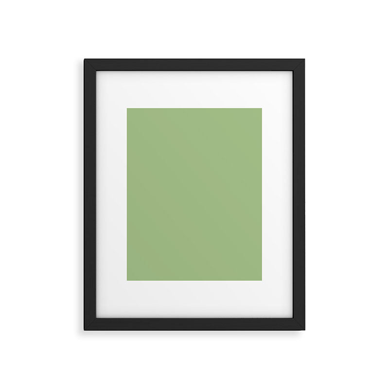 Solid Light Sage Green  Framed Art Print Gallery Image 6