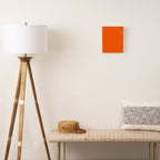 Solid Retro Orange Canvas Print Gallery Image 2