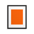 Solid Retro Orange Framed Art Print Gallery Image 6