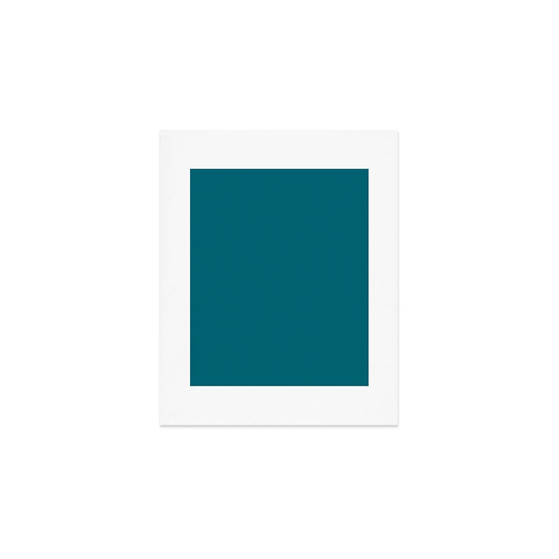 Solid Teal  Art Print Gallery Image 1