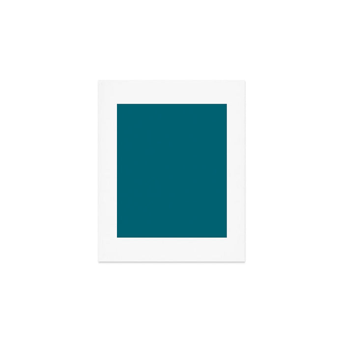 Solid Teal  Art Print Gallery Image 1